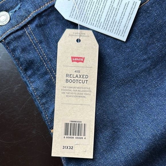 Levi's womens 415 relaxed bootcut Blue Jeans - Picture 3 of 9